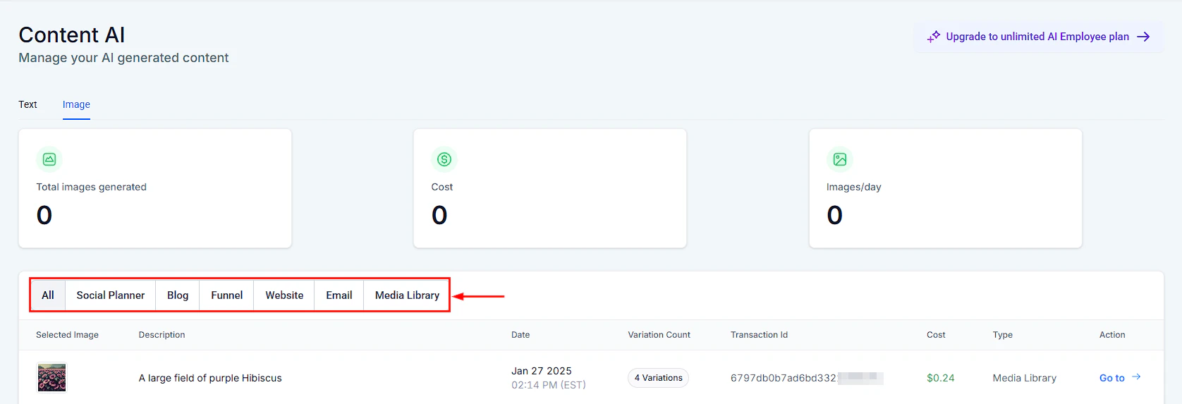Detailed view of an AI-generated image for page content