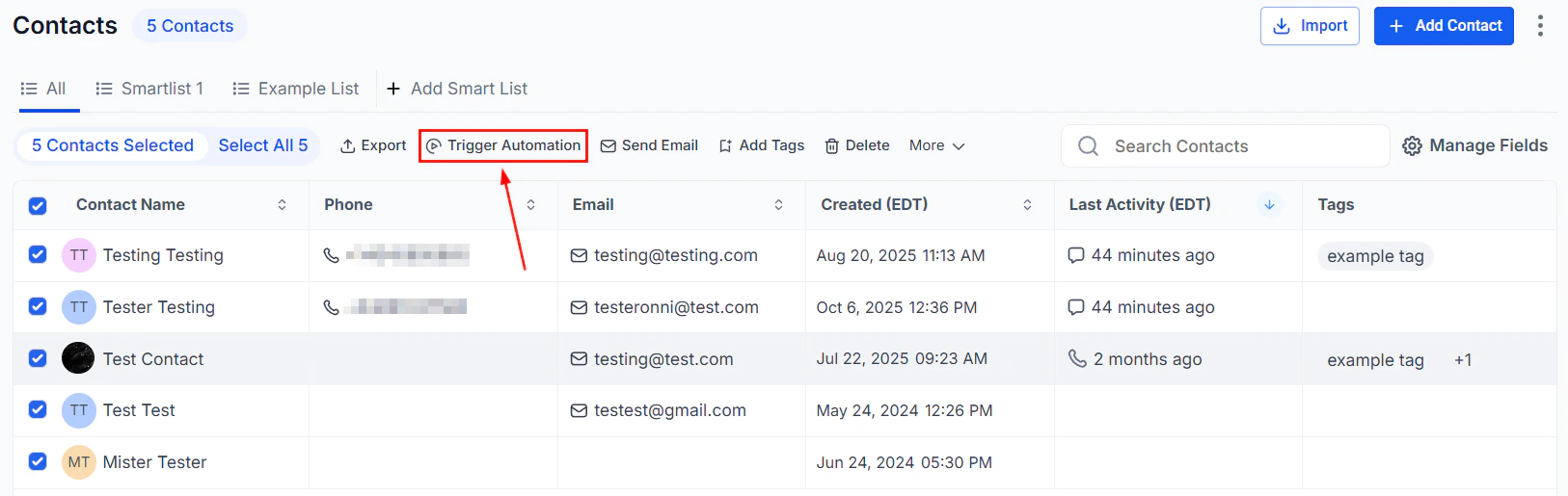 Request review quick action