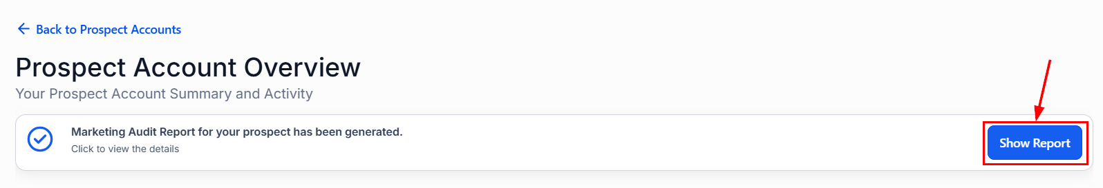 Show Report button