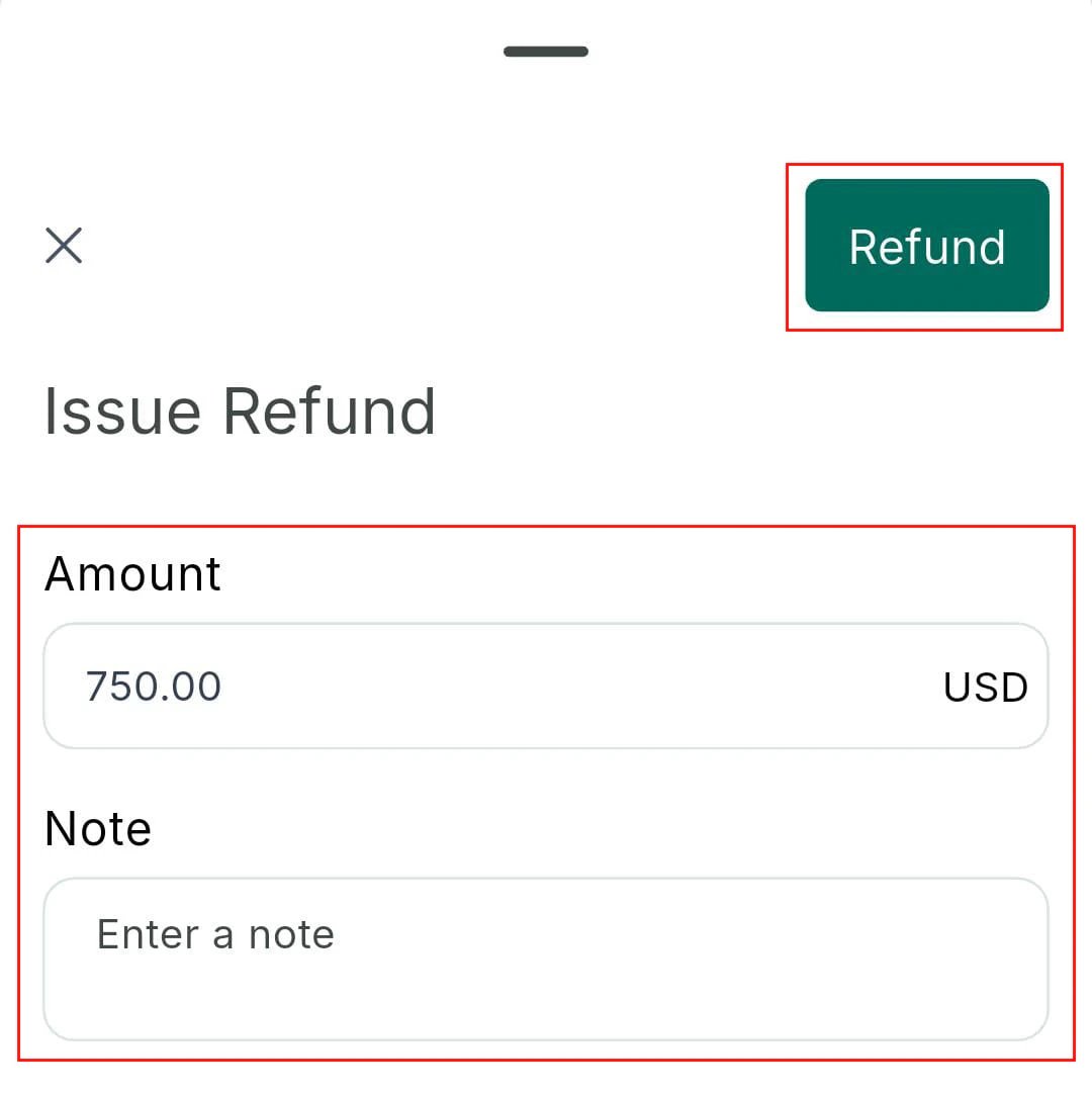 Invoice refund