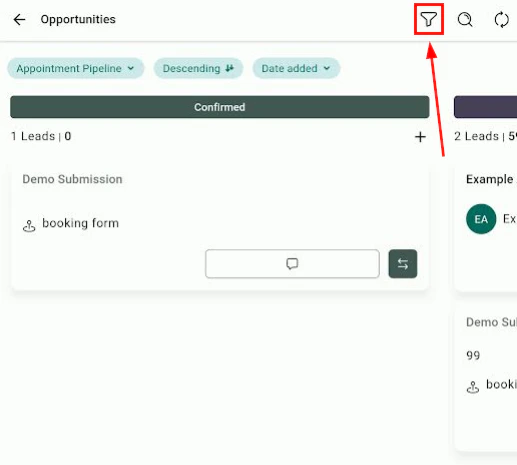 Opportunity detail card