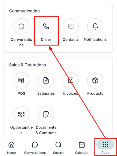 Local presence dialer
