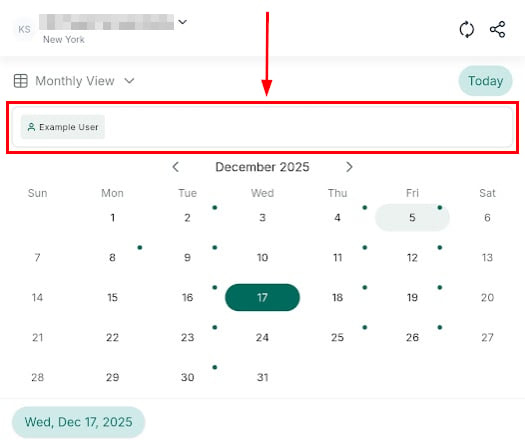 Mobile dashboard widgets displaying appointments and pipeline data