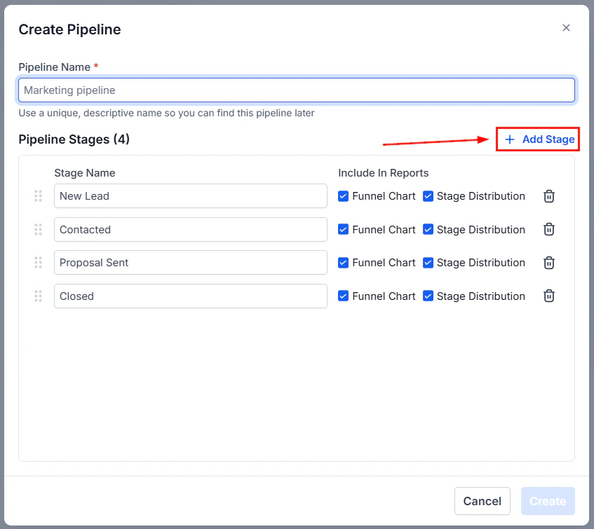 Pipeline management action options