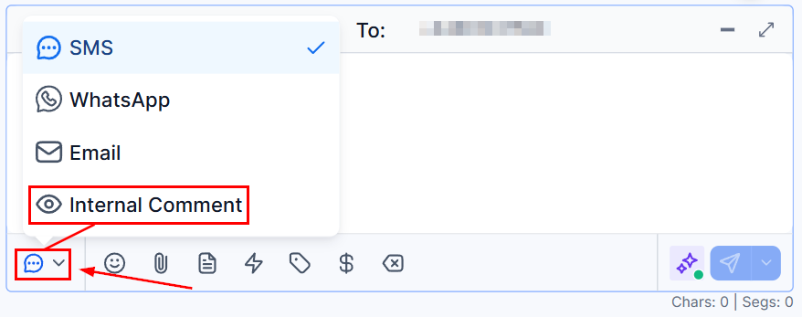 Internal comments compose