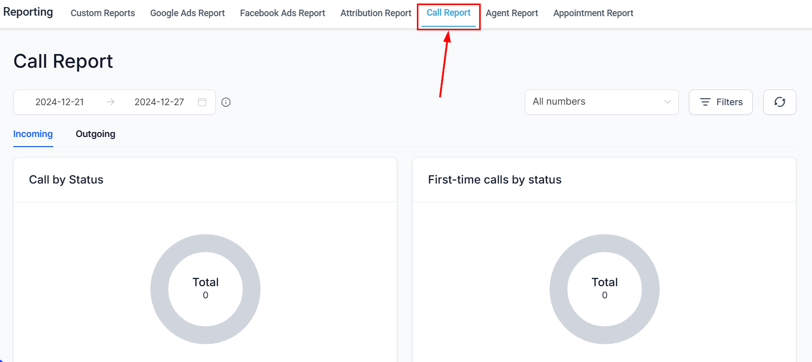 Call Report recordings