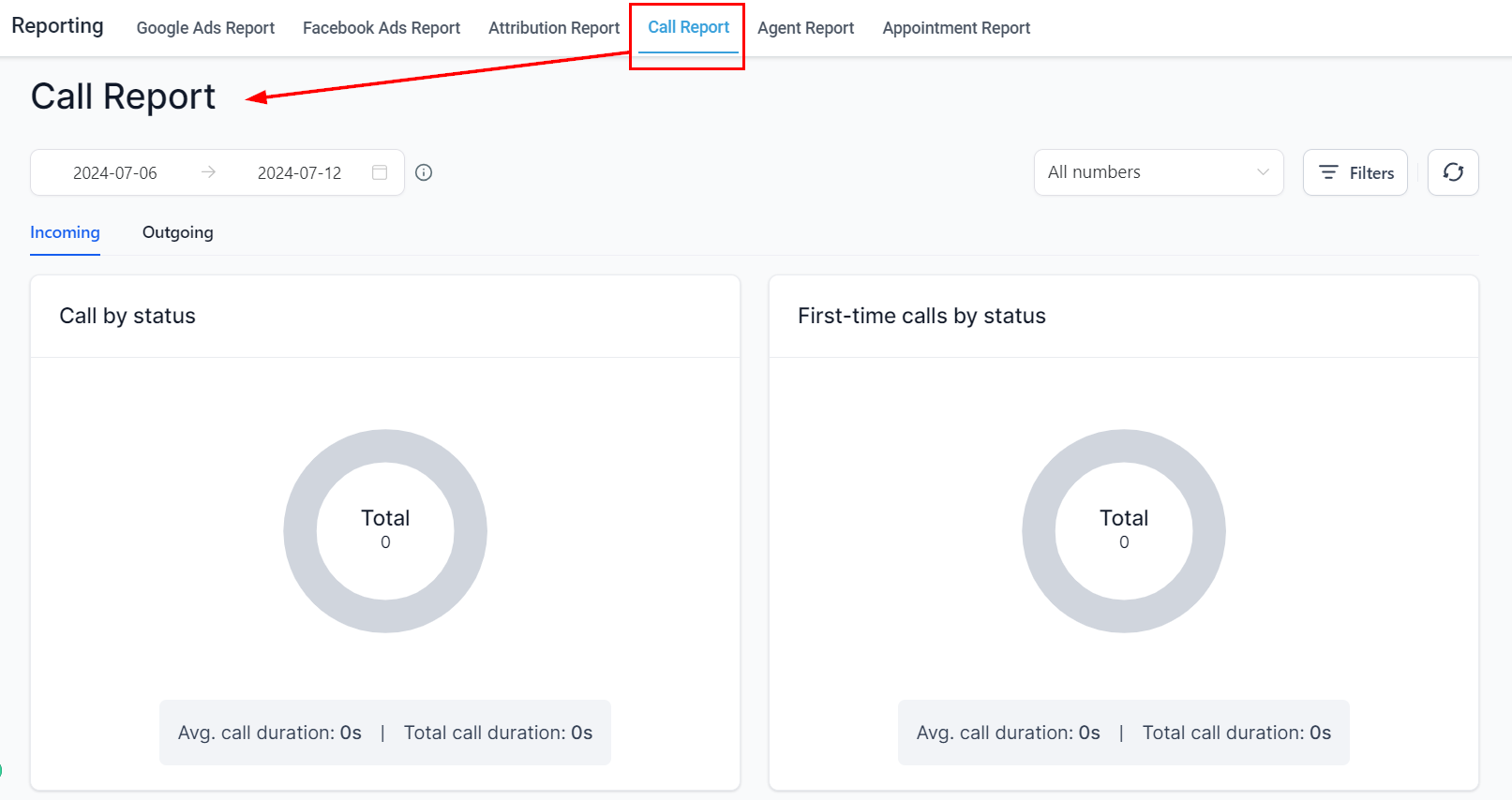 Call Reporting Overview