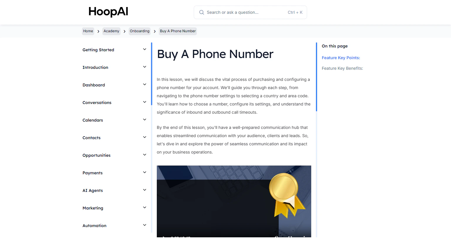 Buy a phone number article