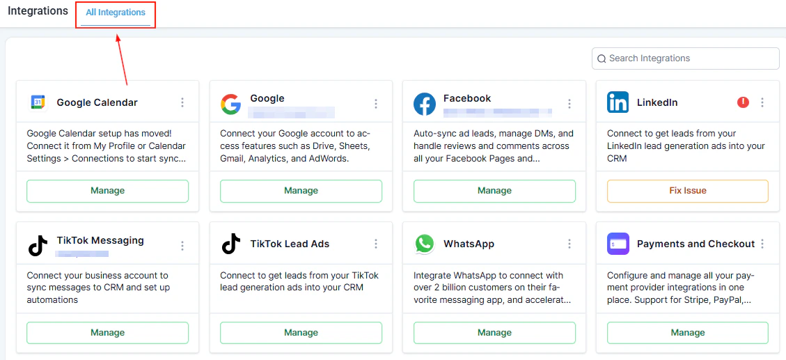 Integrations overview