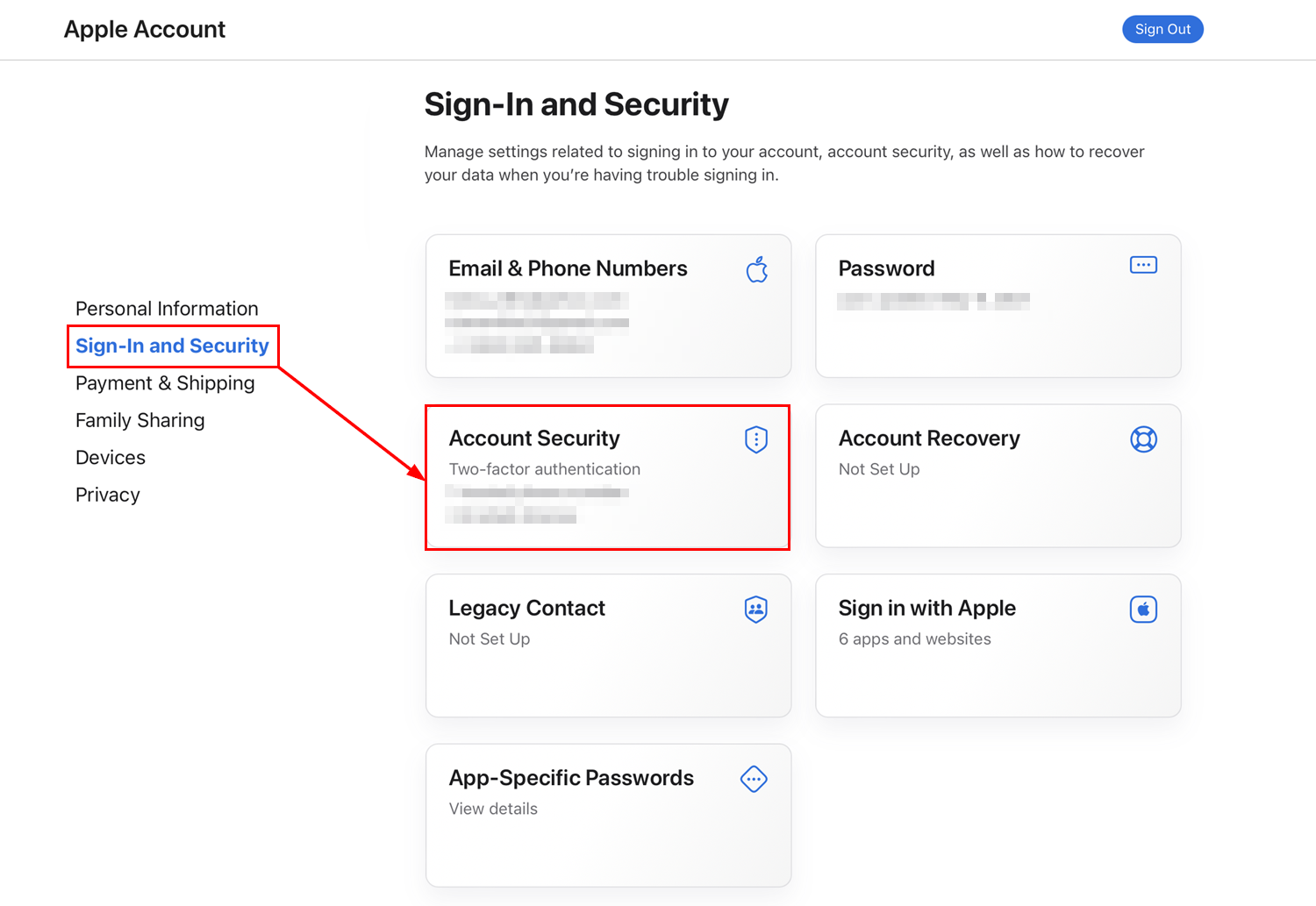 Apple two-factor authentication screen