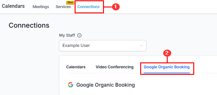 Google Organic Booking toggle