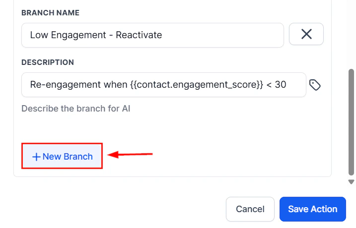Adding a new branch in the AI Decision Maker