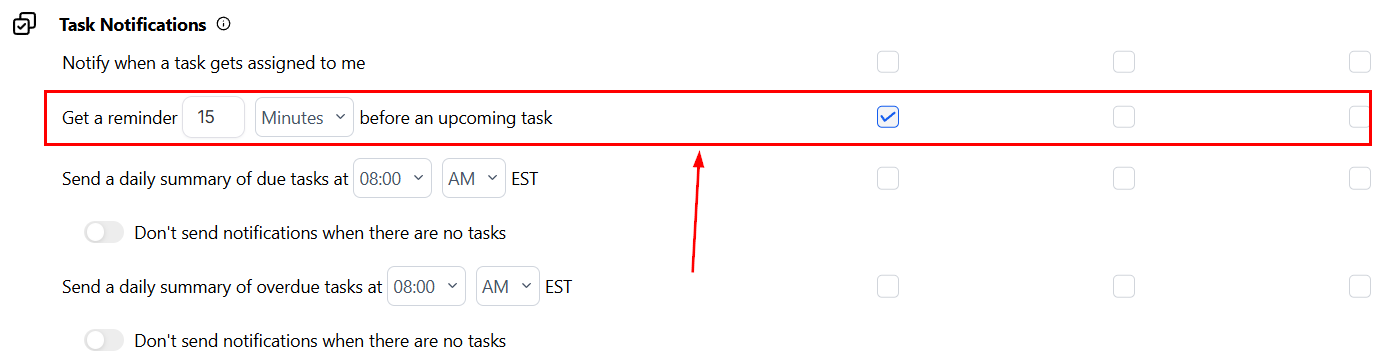 Task reminder