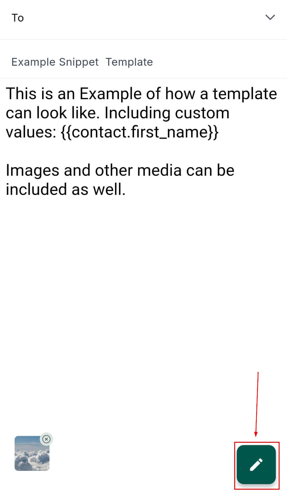 Edit snippet
