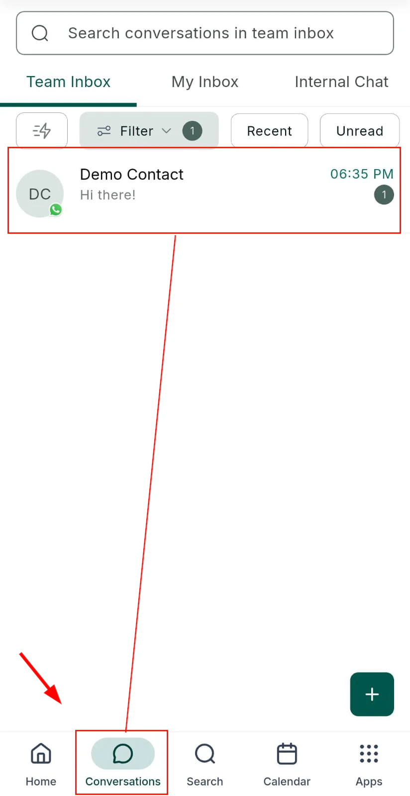 WhatsApp voice conversation