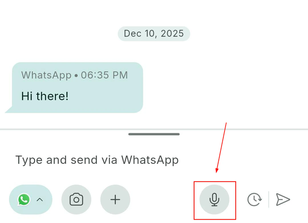 Recording voice note