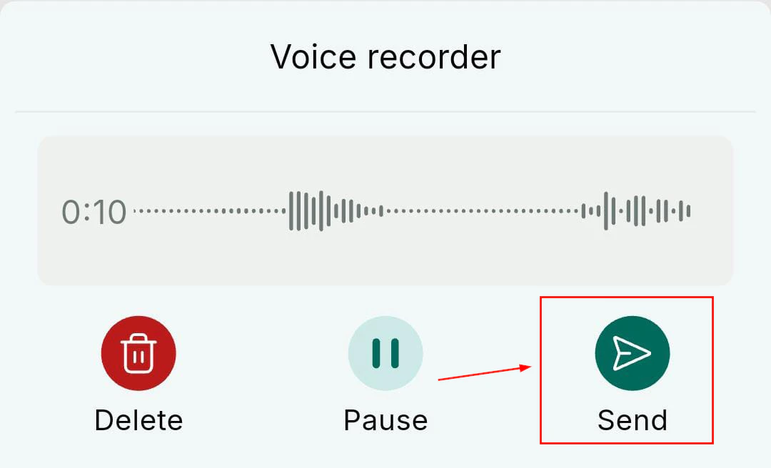 Send voice note