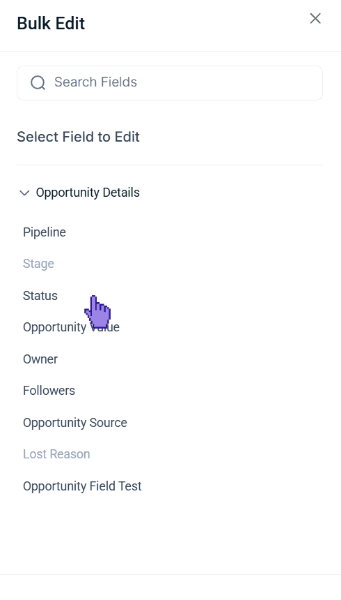 Bulk edit opportunities