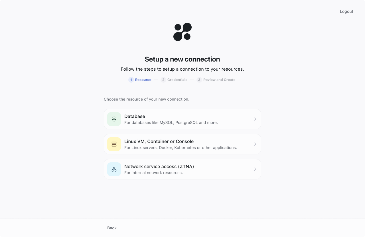 Connection Types Selection