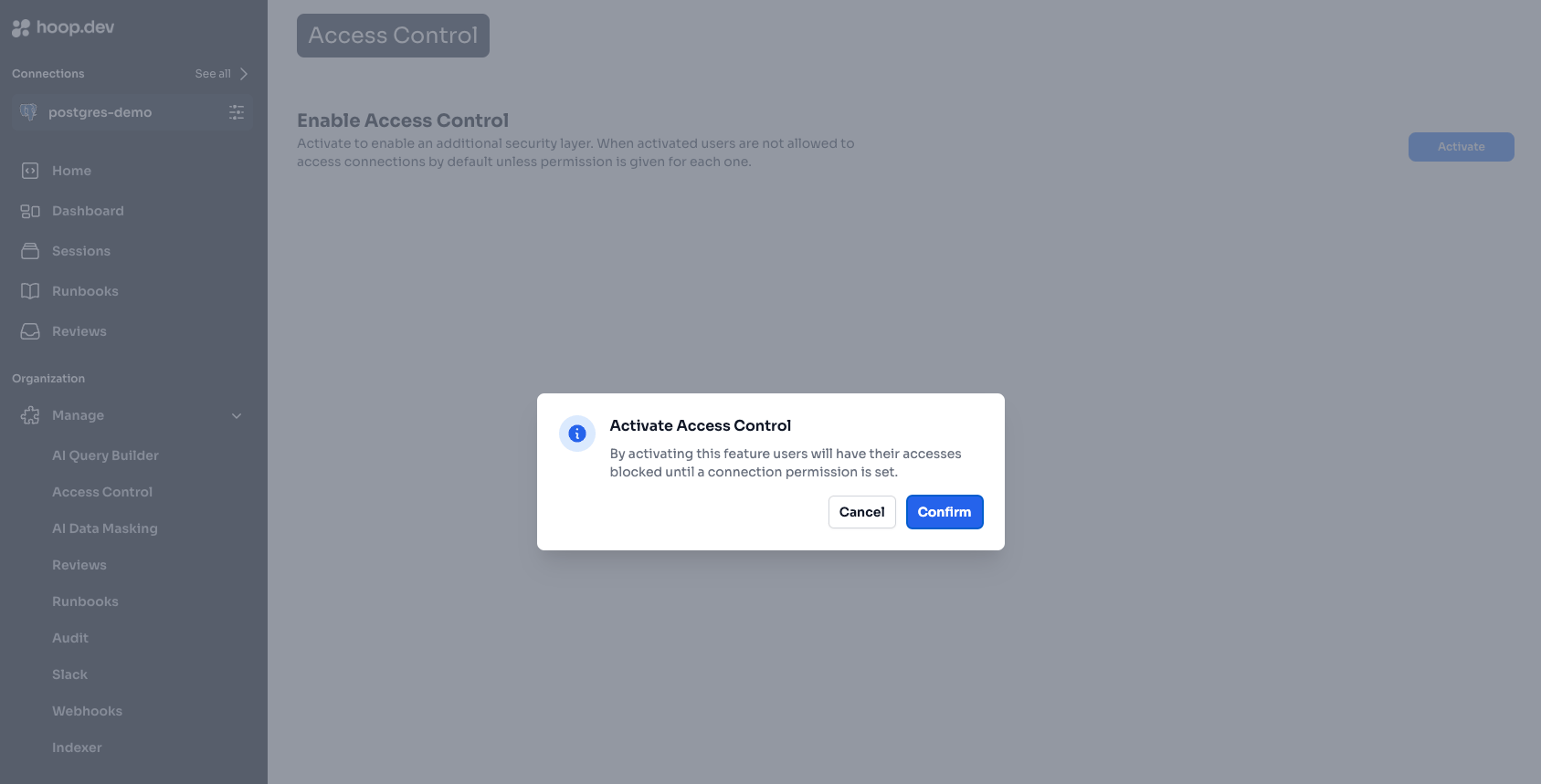 Activate Access Control
