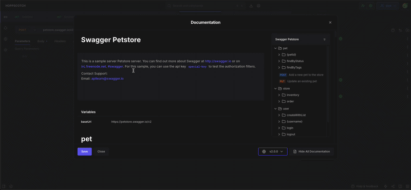 Published Documentation View
