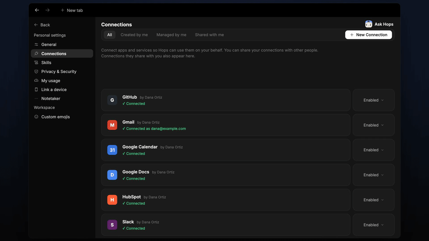 Datadog connection, Hops summarized the api-latency monitor with recent GitHub deploys