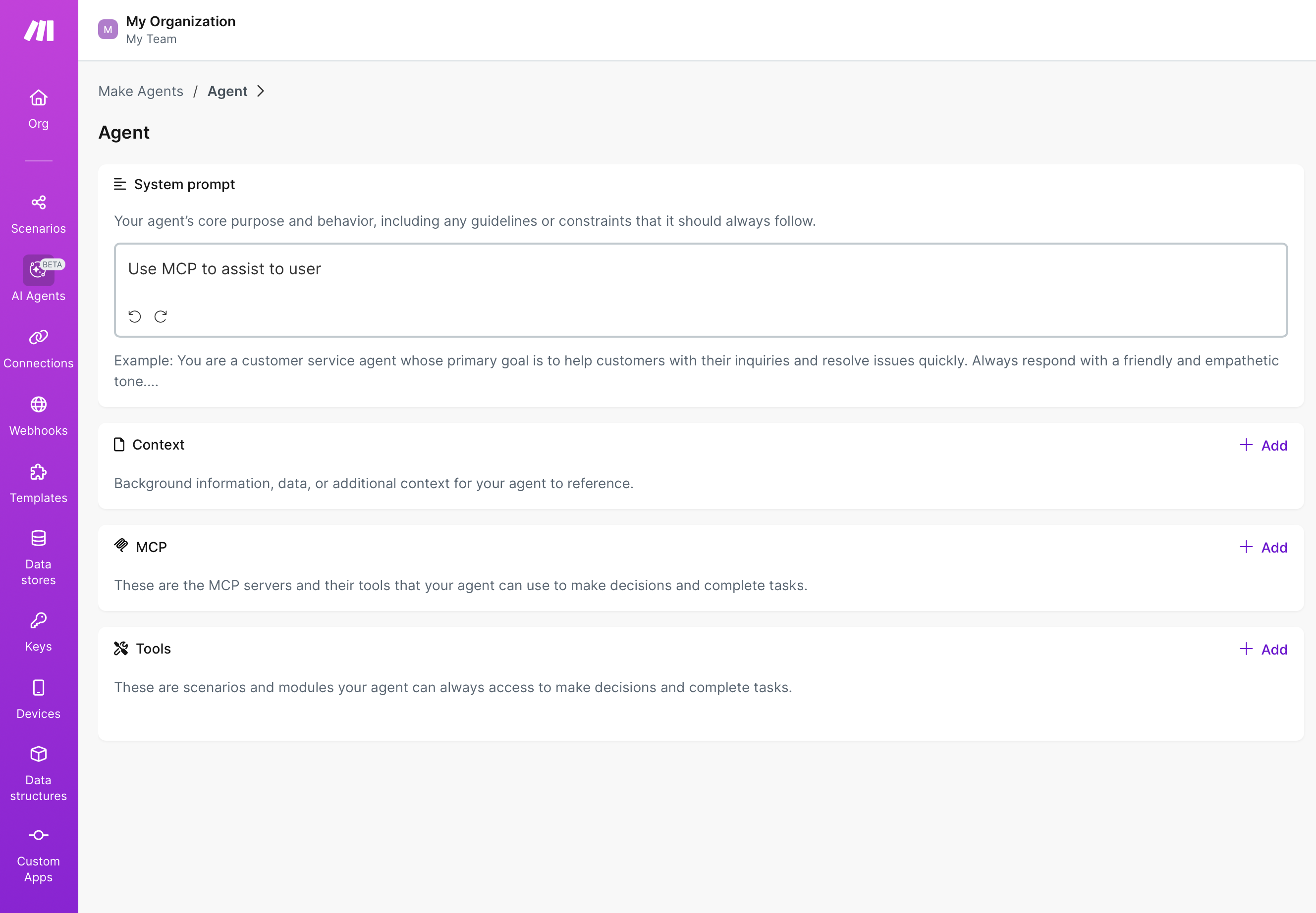 Make AI Agents Dashboard