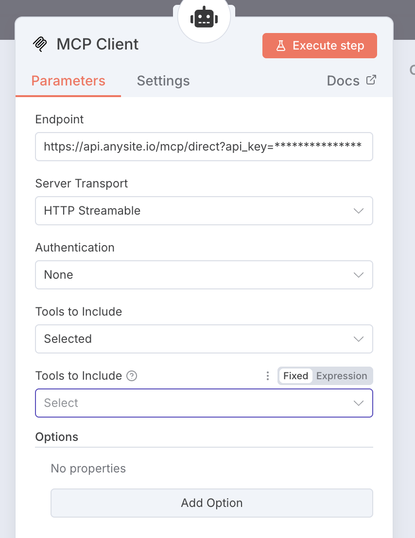 n8n MCP Client Configuration