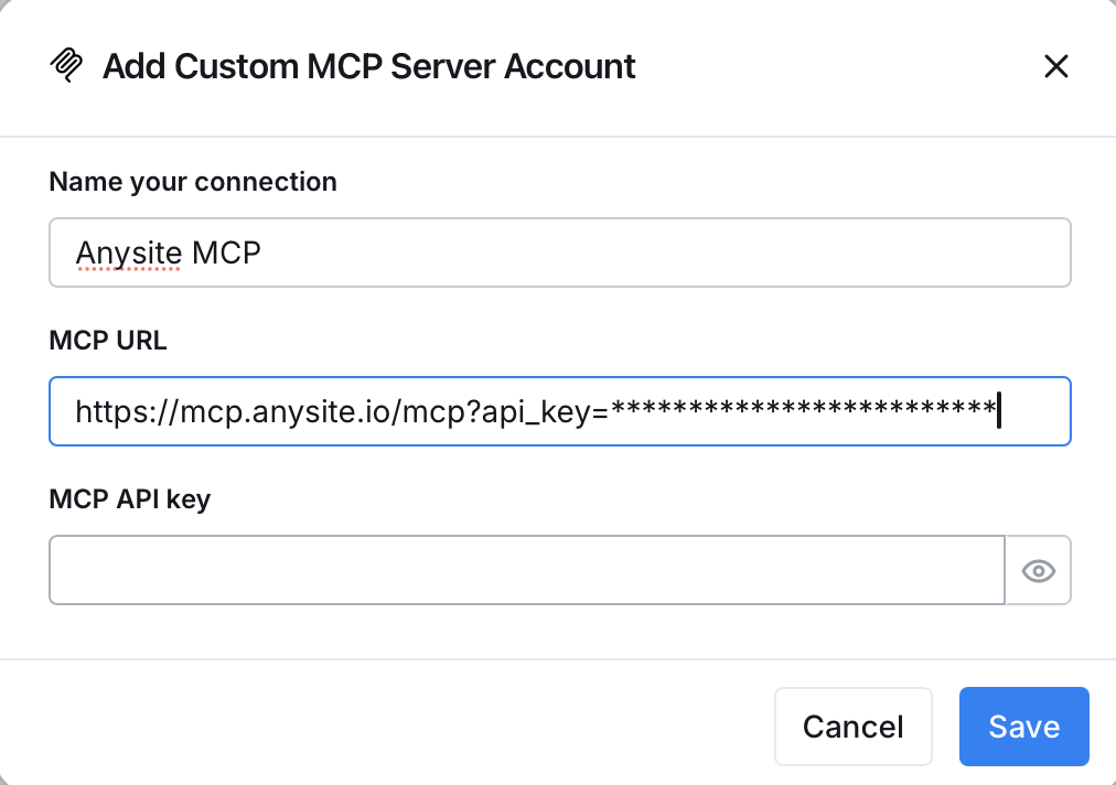 Add Custom MCP Server in Clay