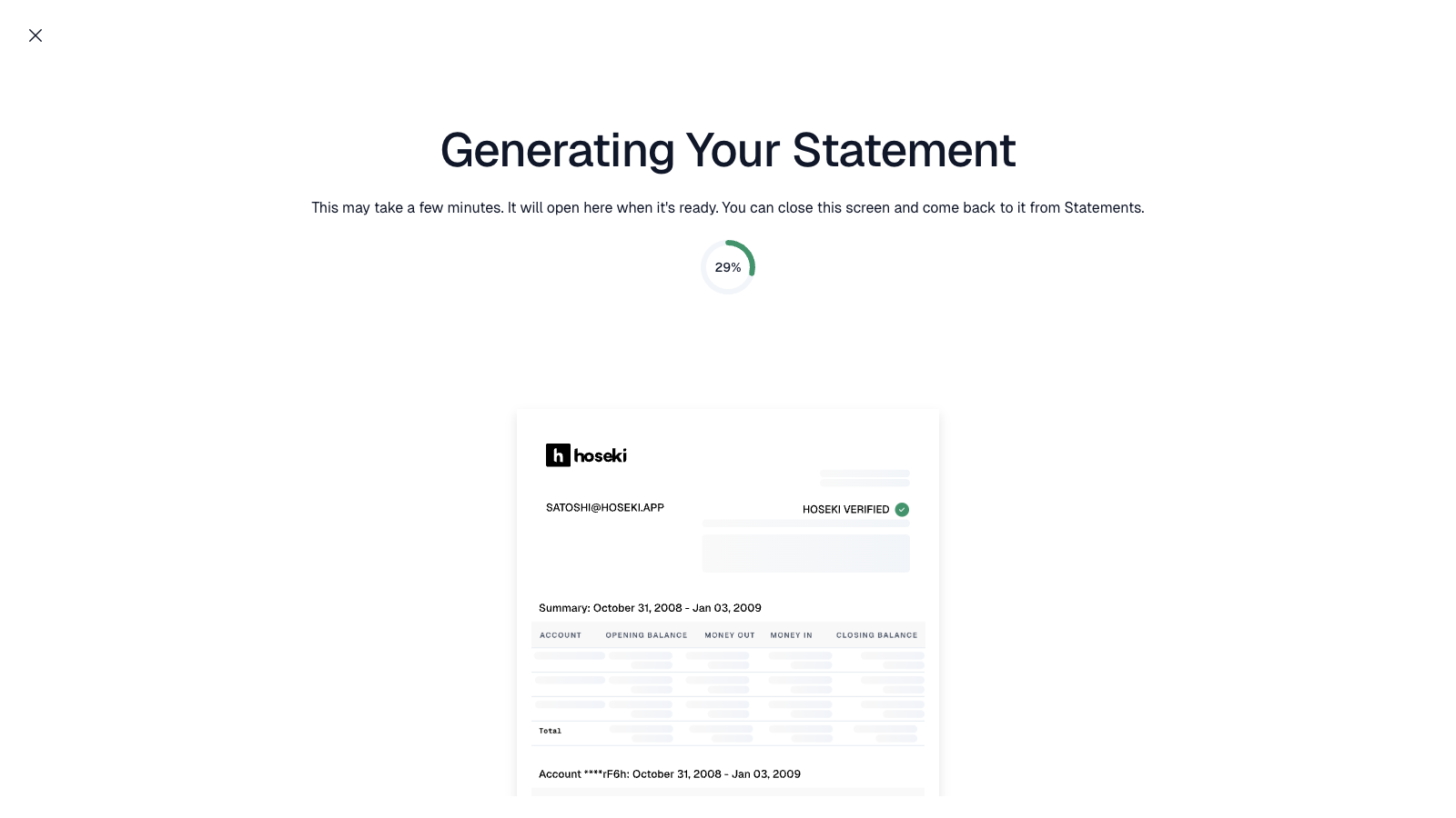 Hardware wallet signing prompt for proof of control