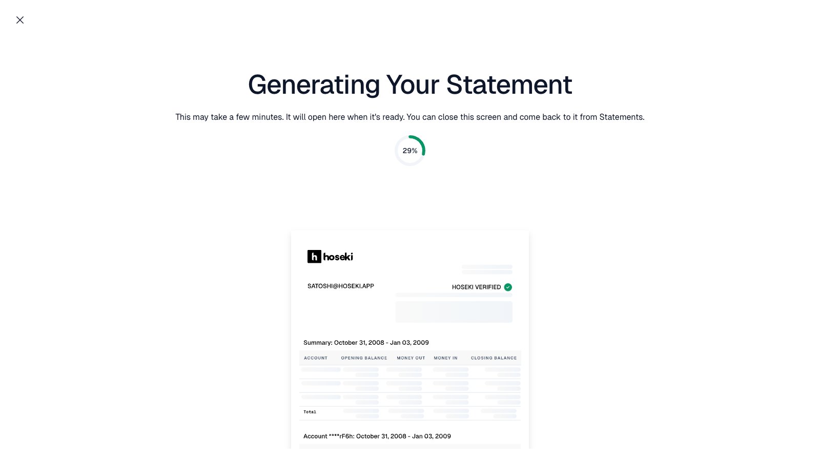 Hardware wallet signing prompt for proof of control