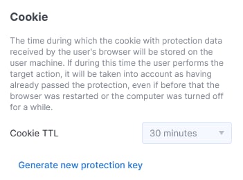 Cookie TTL settings