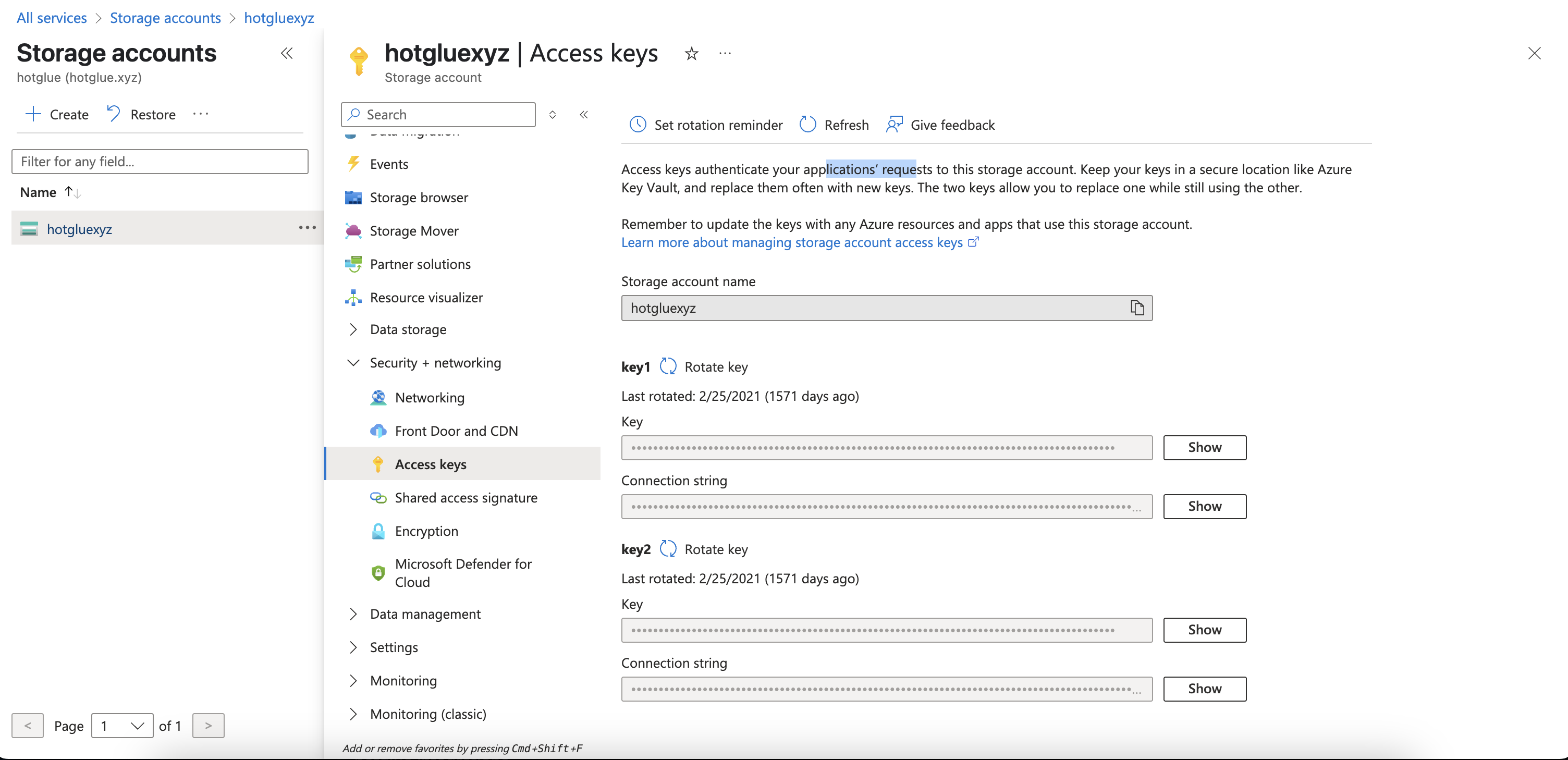 Azure Connection String