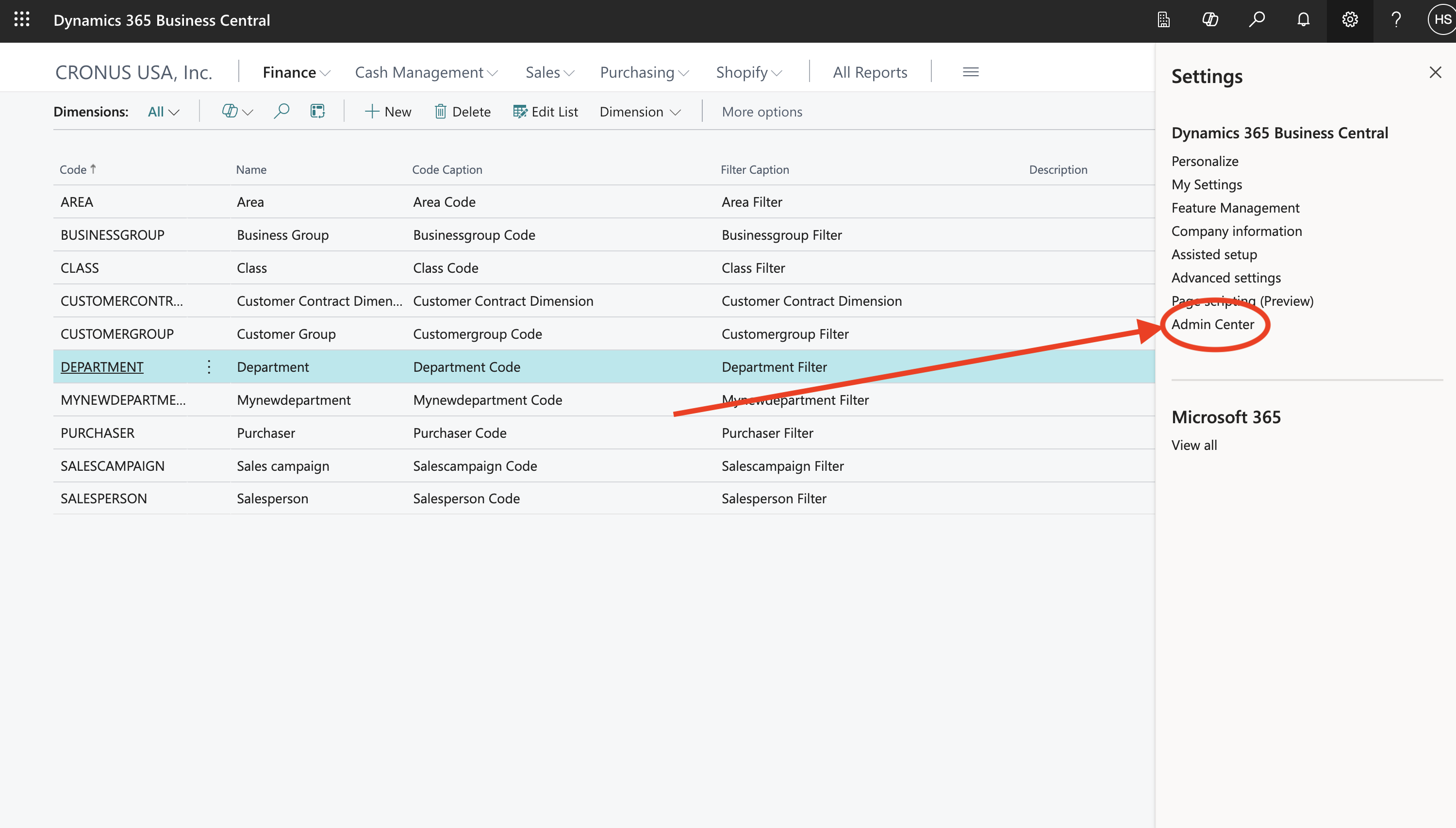 DBC Admin Center