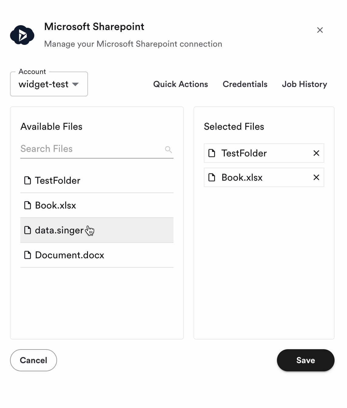 File Selection Demo