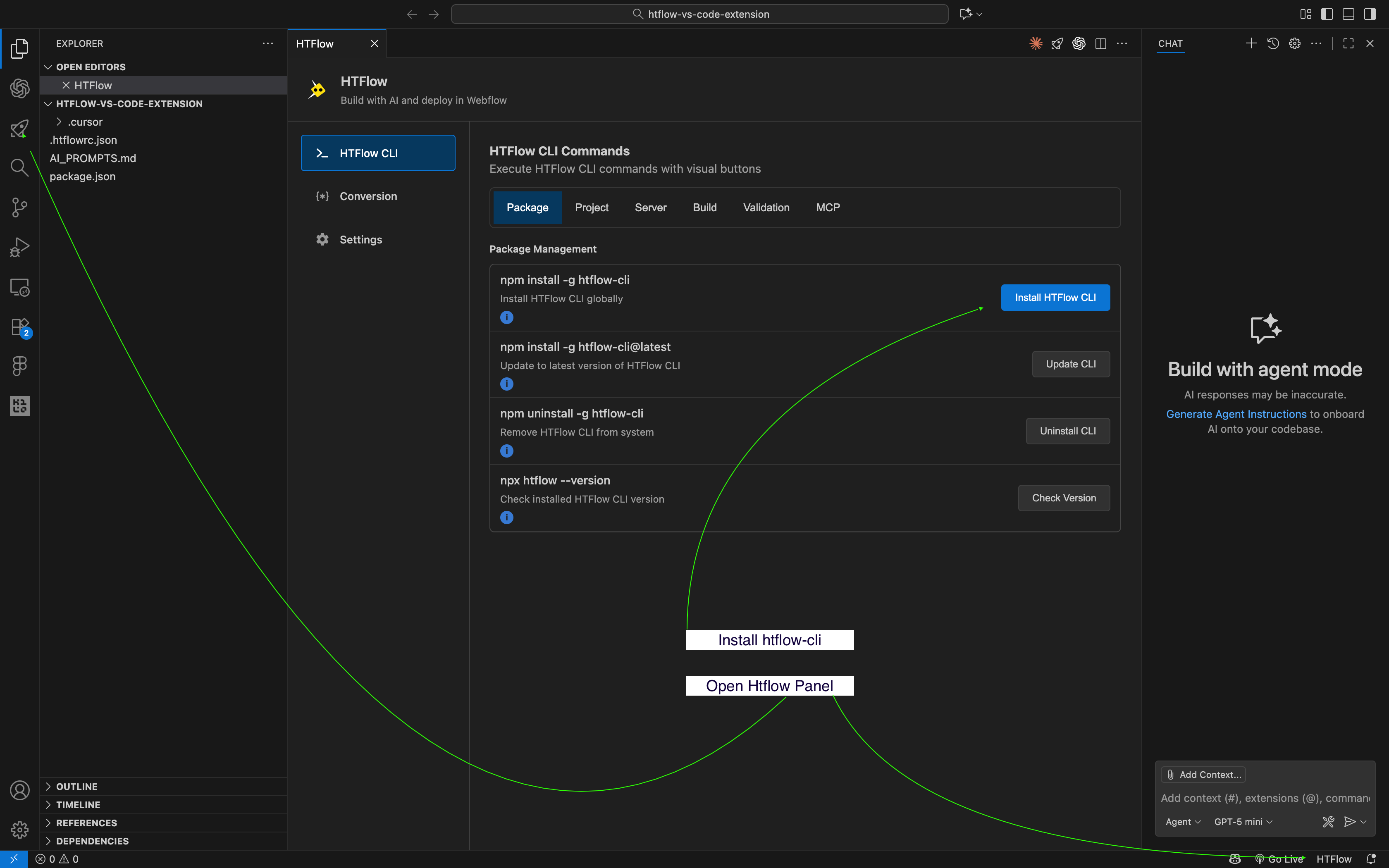 HTFlow Extension Panel