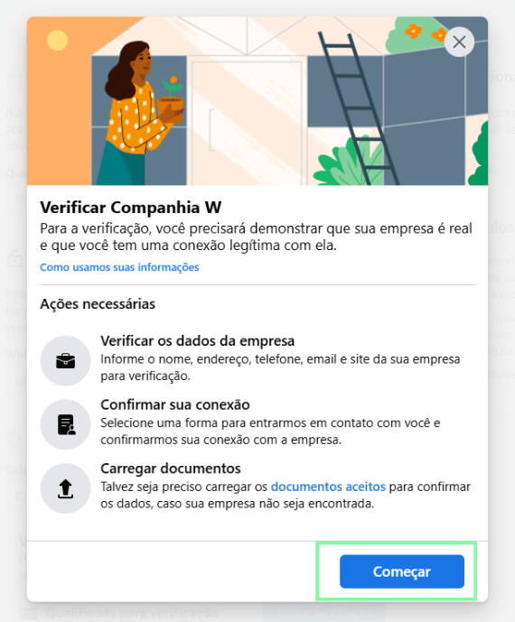 Começar verificação
