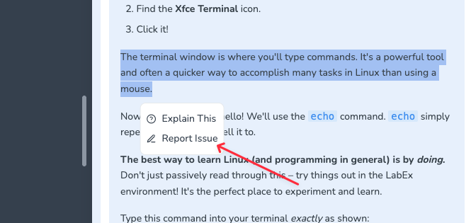 Feedback Issue