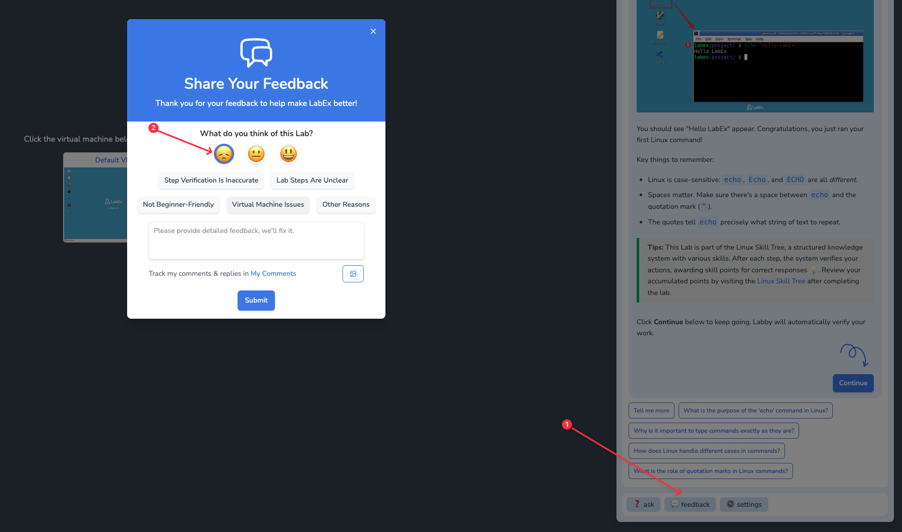 Feedback Button