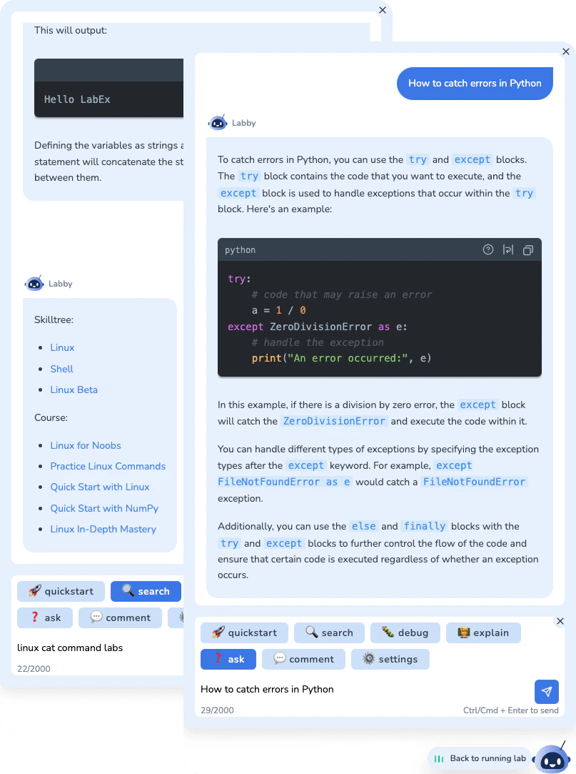 LabEx AI Assistant - LabEx Support