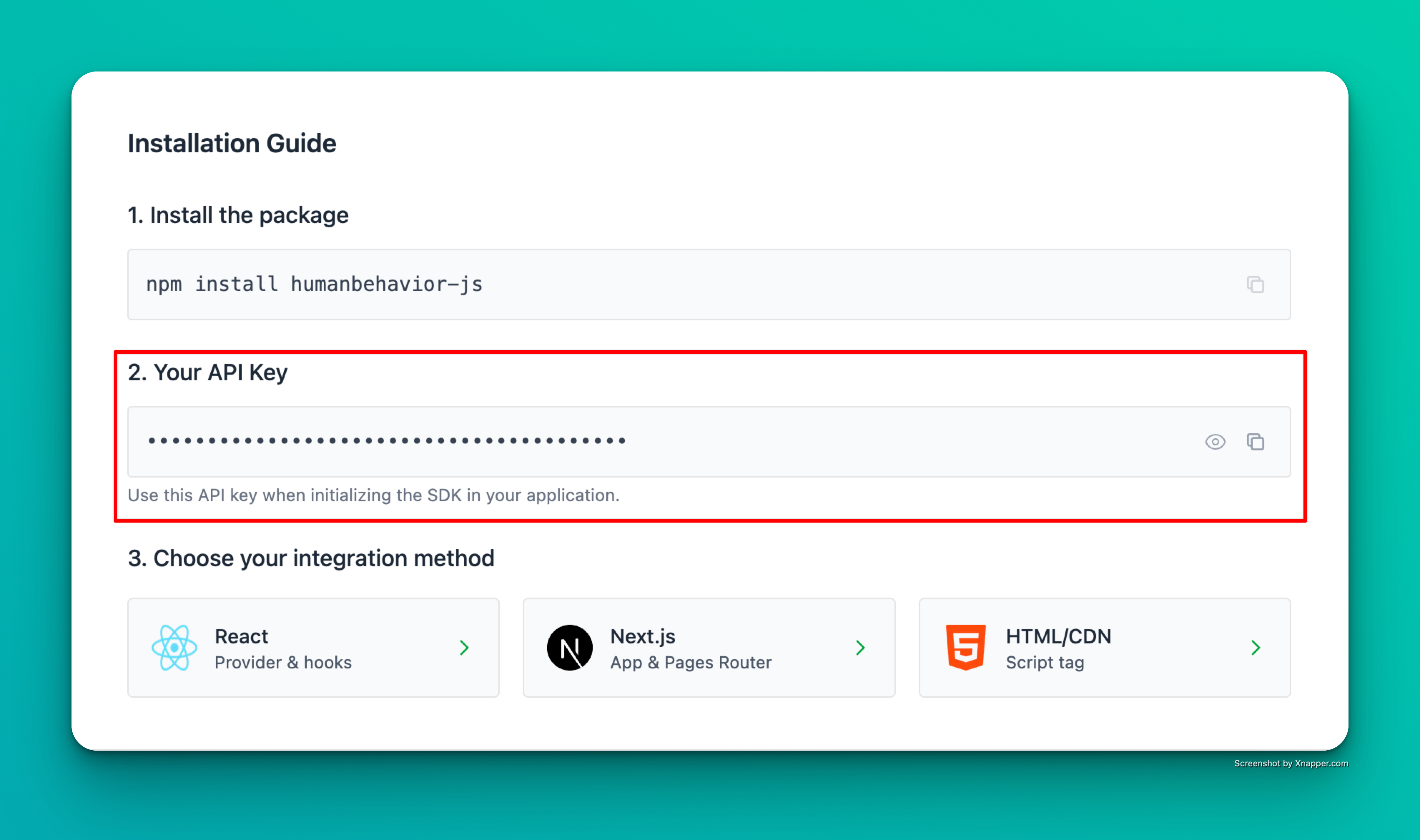Where to find your Public API Key