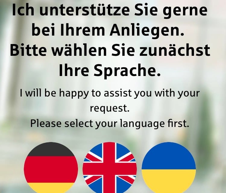 Plural Sprachauswahl mit aktivierten Sprachen