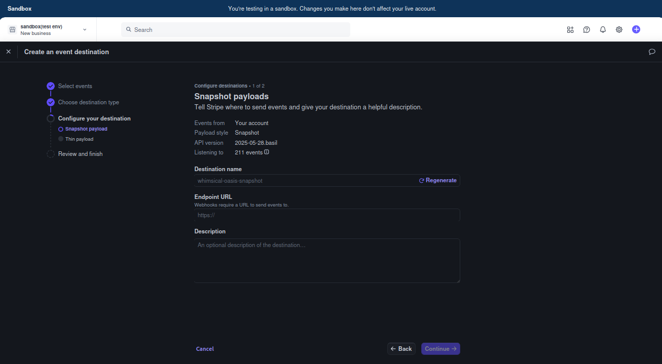 Stripe Endpoint Light