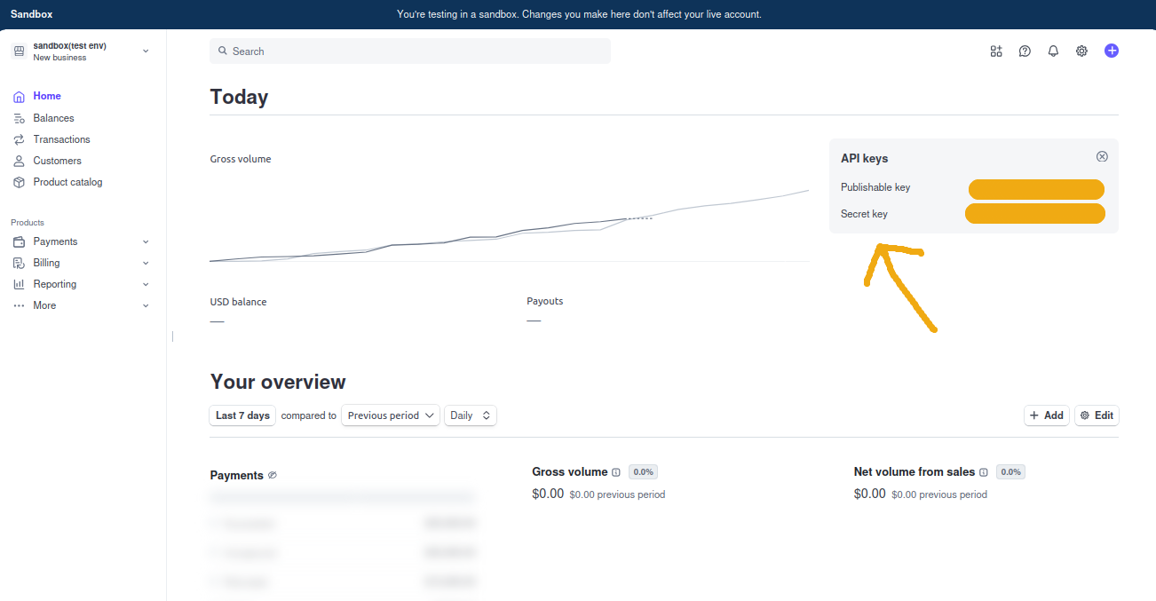 Stripe Secret Key Light