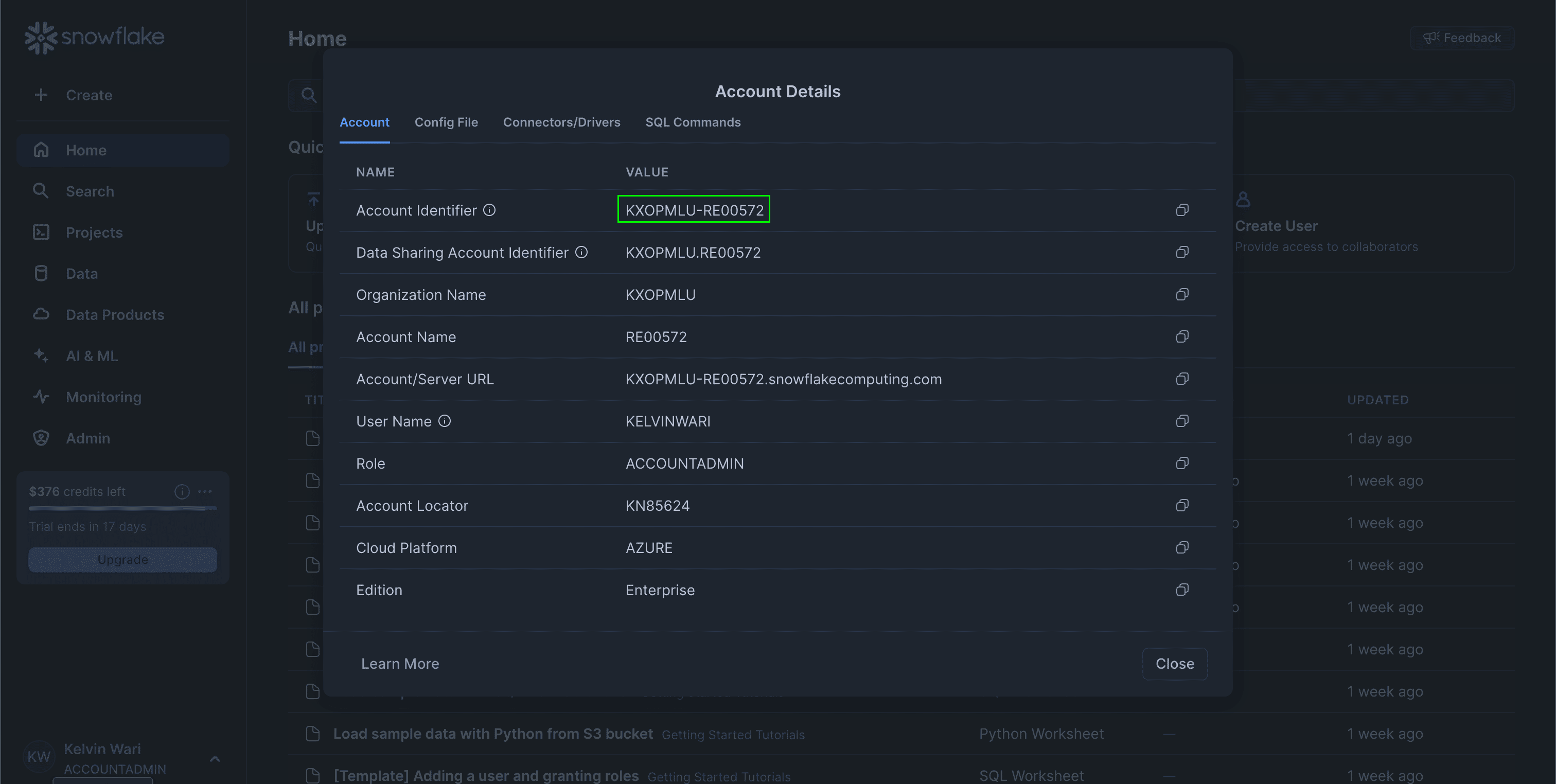 Snowflake Account ID 2