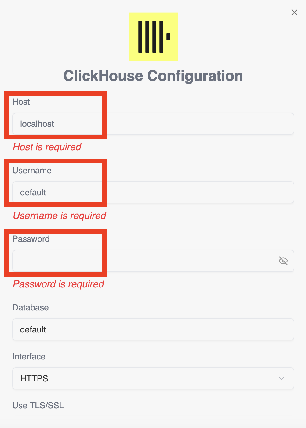 Configure ClickHouse integration