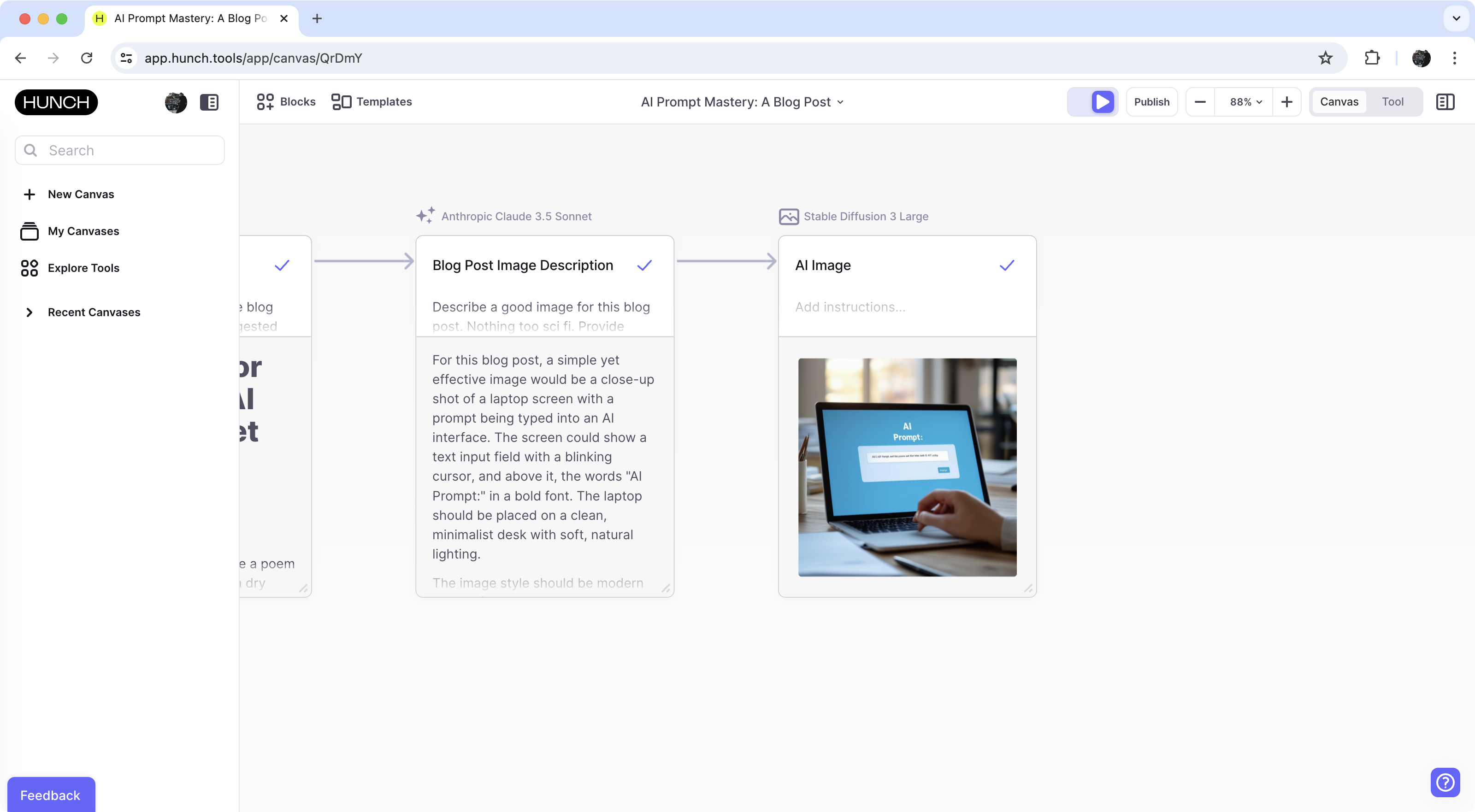 Hero image in reader view