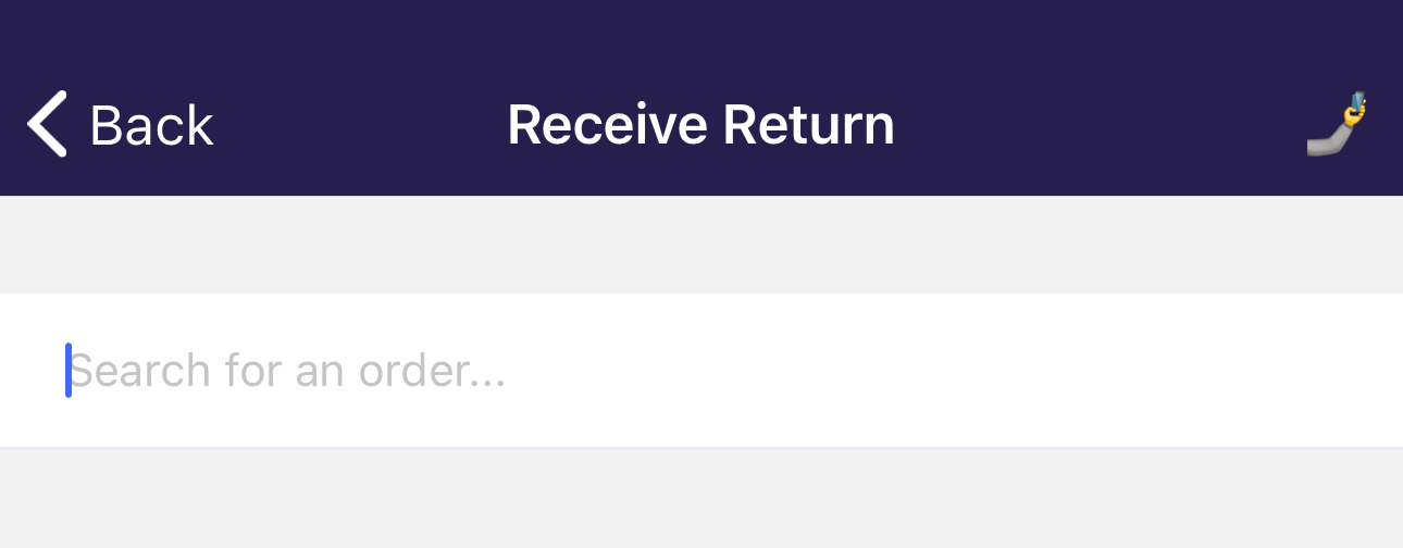 Receiving Returns