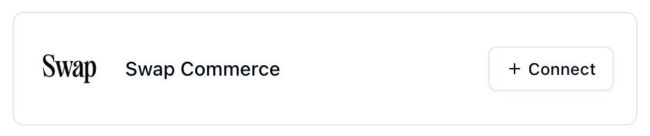Connect Swap Commerce