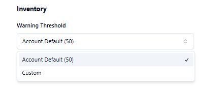 Inventory Conditions